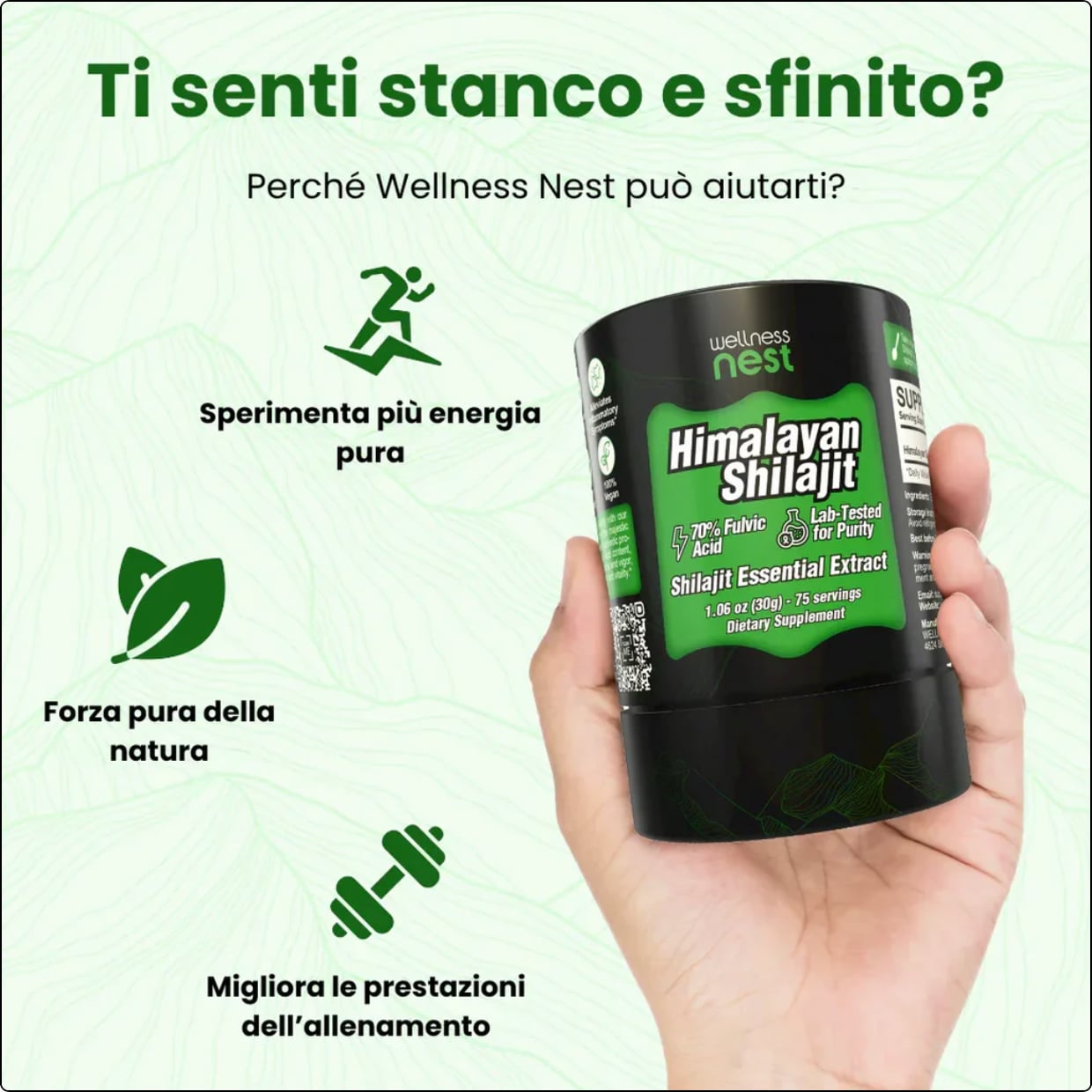 Benefici Shilajit - Energia e Forza Naturale